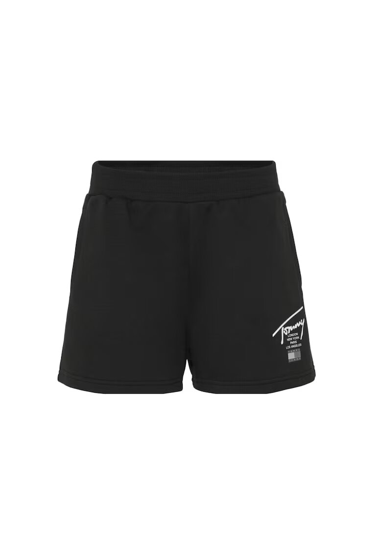 Tommy Jeans Pantaloni scurti din amestec de bumbac cu talie elastica -