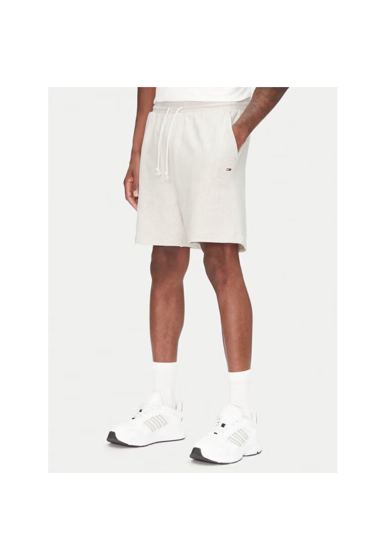 Tommy Jeans Pantaloni scurti sport barbati - Bej - 100% bumbac