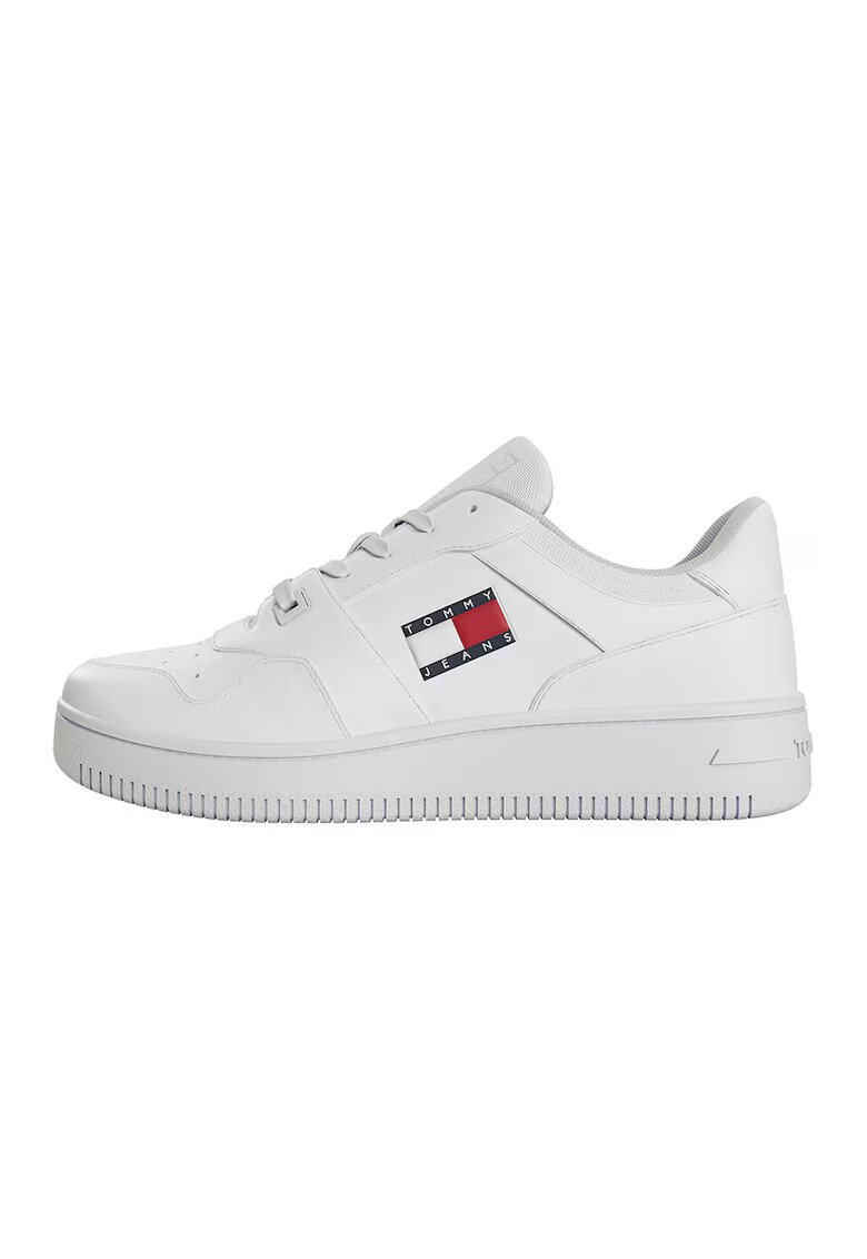Tommy Jeans Pantofi sport cu segment perforat Retro - Alb