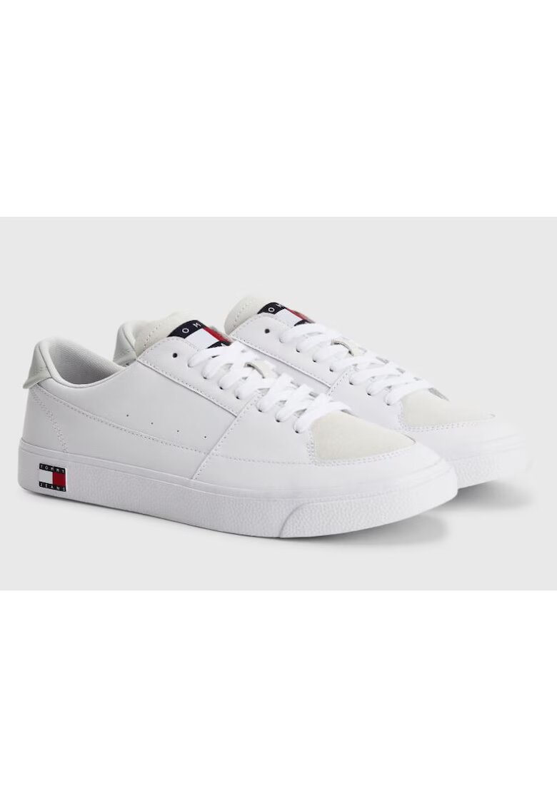 Tommy Jeans Pantofi sport de piele cu garnituri de piele ecologica