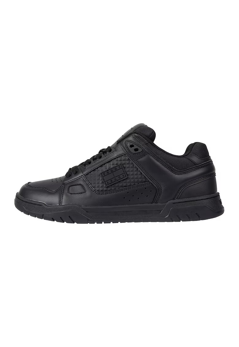 Tommy Jeans Pantofi sport low-cut de piele - Negru