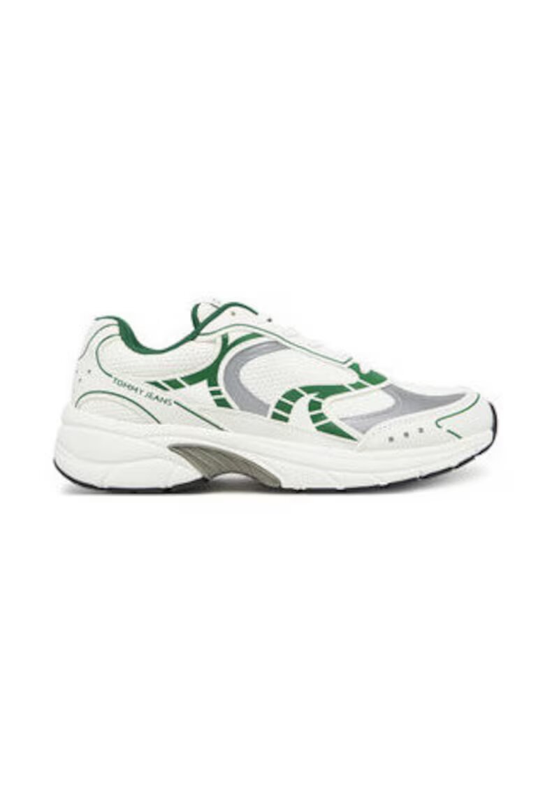 Tommy Jeans Pantofi sport pentru barbati - 305159069 - textil - alb/verde -
