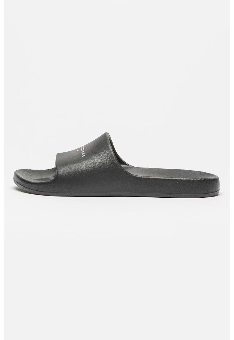 Tommy Jeans Papuci cu imprimeu logo - Negru