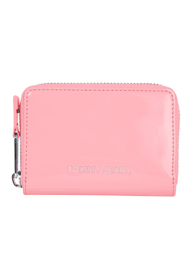 Tommy Jeans Portofel de piele ecologica cu fermoar - Roz