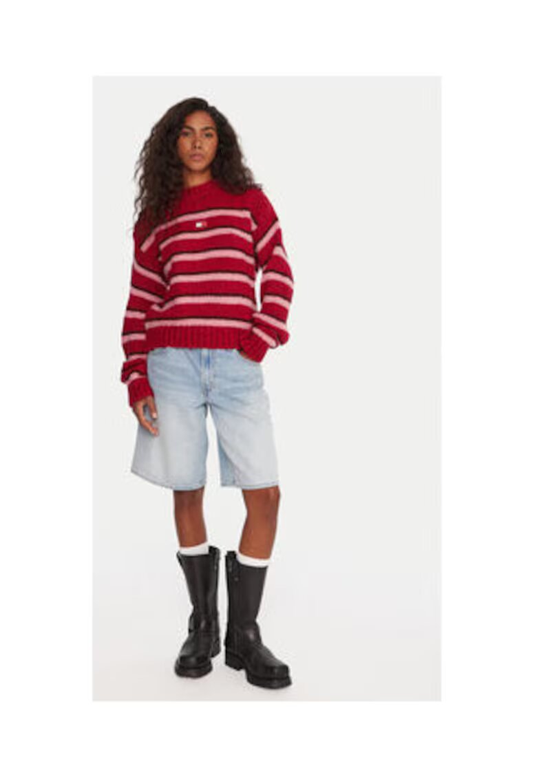 Tommy Jeans Pulover Dama - acril - multicolor -