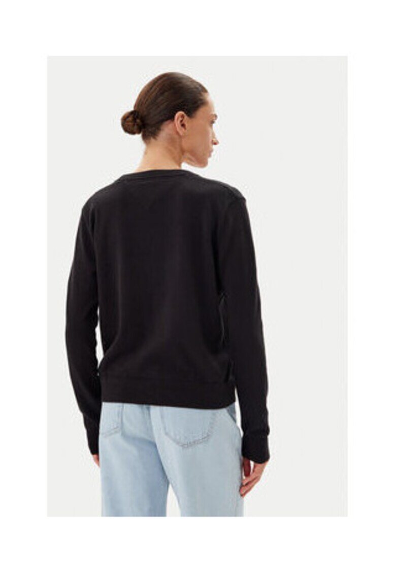 Tommy Jeans Pulover de dama - Negru - 100% bumbac