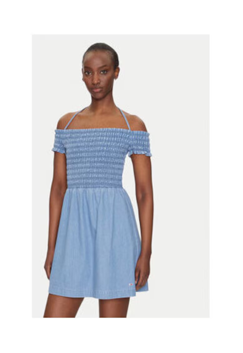 Tommy Jeans Rochie de vara albastru - Albastru
