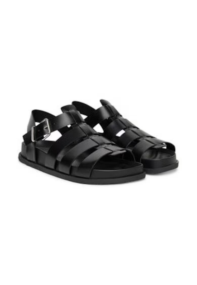Tommy Jeans Sandale dama 305437617 - piele naturala - negru