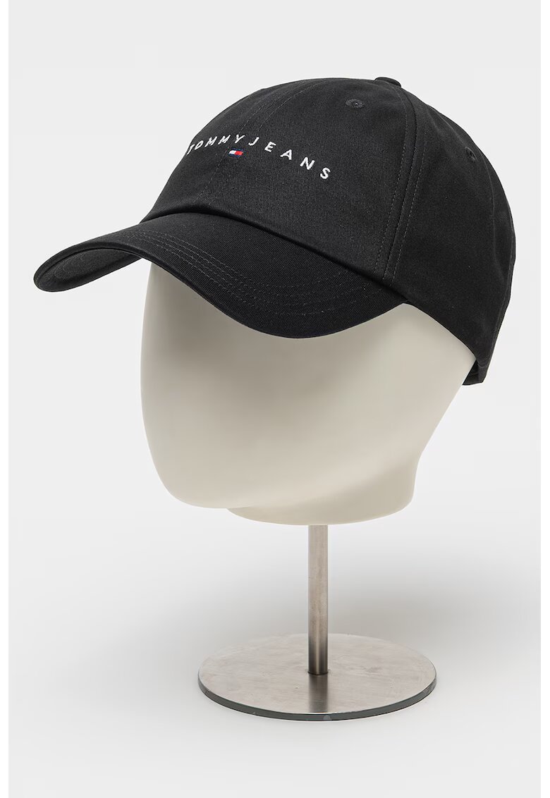Tommy Jeans Sapca din bumbac organic cu inchidere velcro - Negru