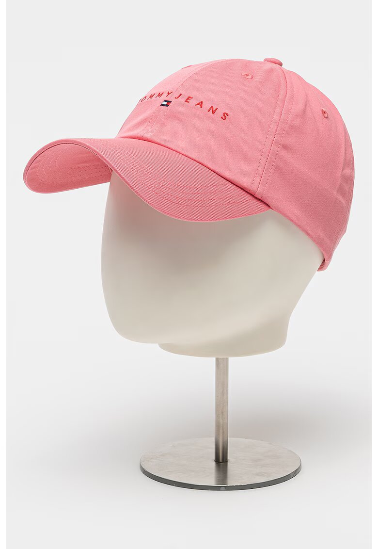 Tommy Jeans Sapca din bumbac organic cu inchidere velcro - Roz