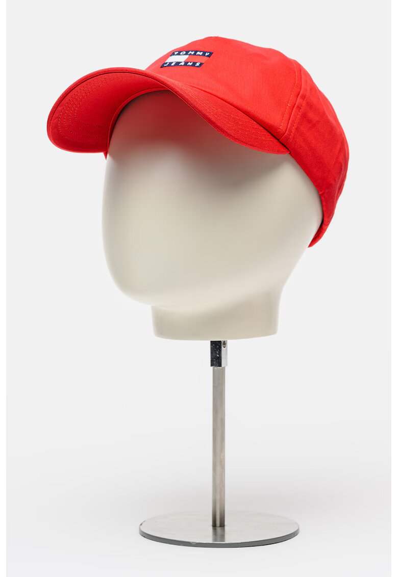 Tommy Jeans Sapca din bumbac organic Heritage - Rosu/Rosu vermillion