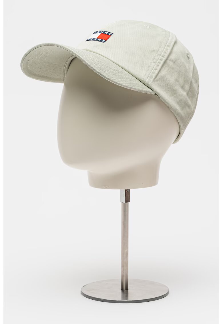 Tommy Jeans Sapca din bumbac organic Heritage - Verde pal