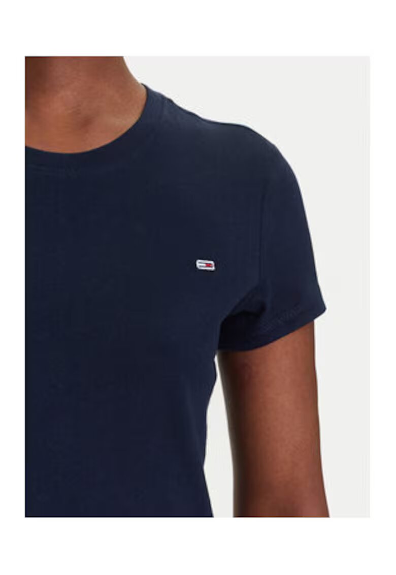 Tommy Jeans Set 2 tricouri Femei - Ecru - bleumarin - 100% bumbac -