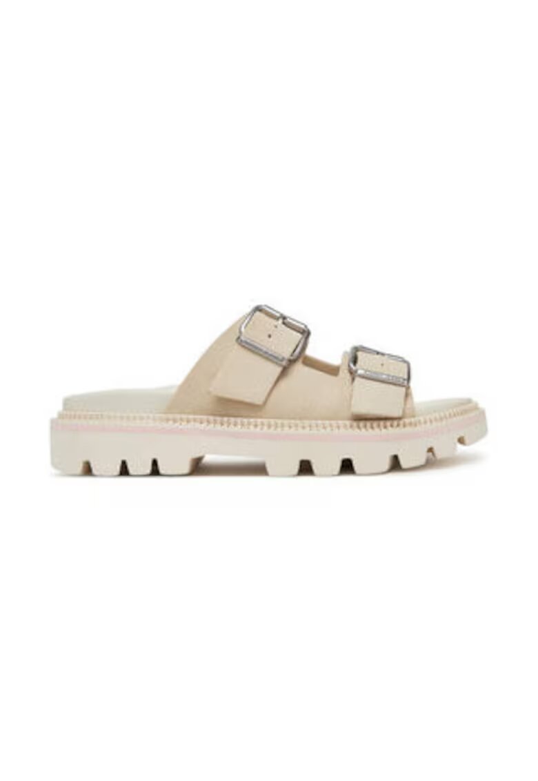 Tommy Jeans Slapi dama - piele naturala - bej