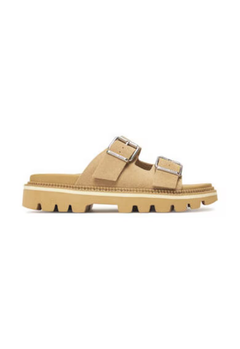 Tommy Jeans Slapi dama - piele naturala - maro