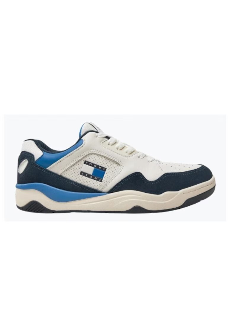 Tommy Jeans Sneakers barbati - Tjm New Basket Sneaker Lc EM0EM01500 - Bleumarin - Bleumarin
