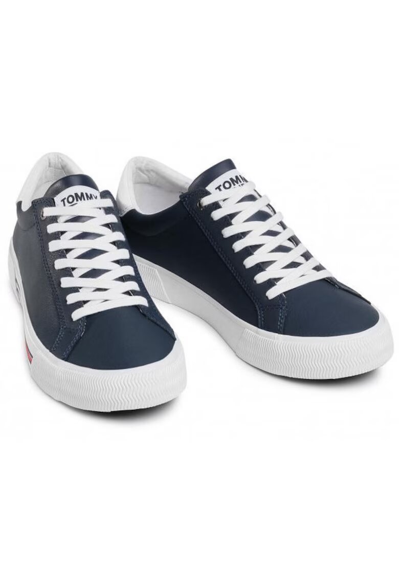Tommy Jeans Tenisi din piele cu sireturi -