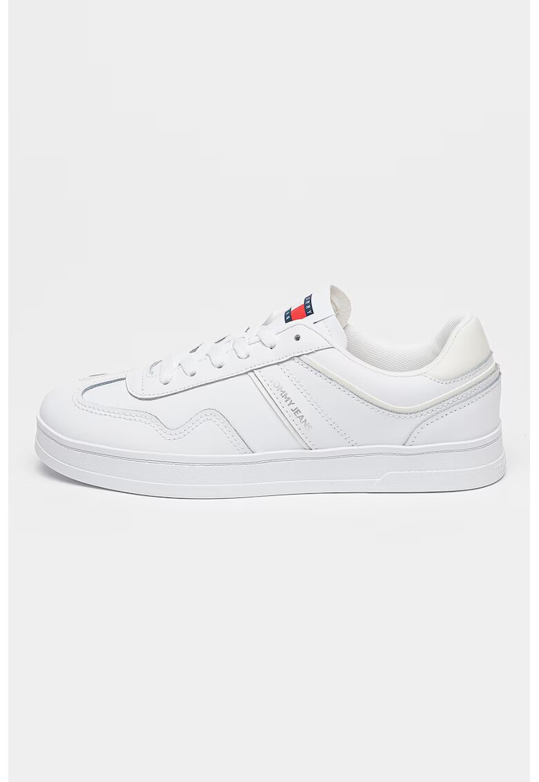 Tommy Jeans Tenisi din piele The Greenwich - Alb