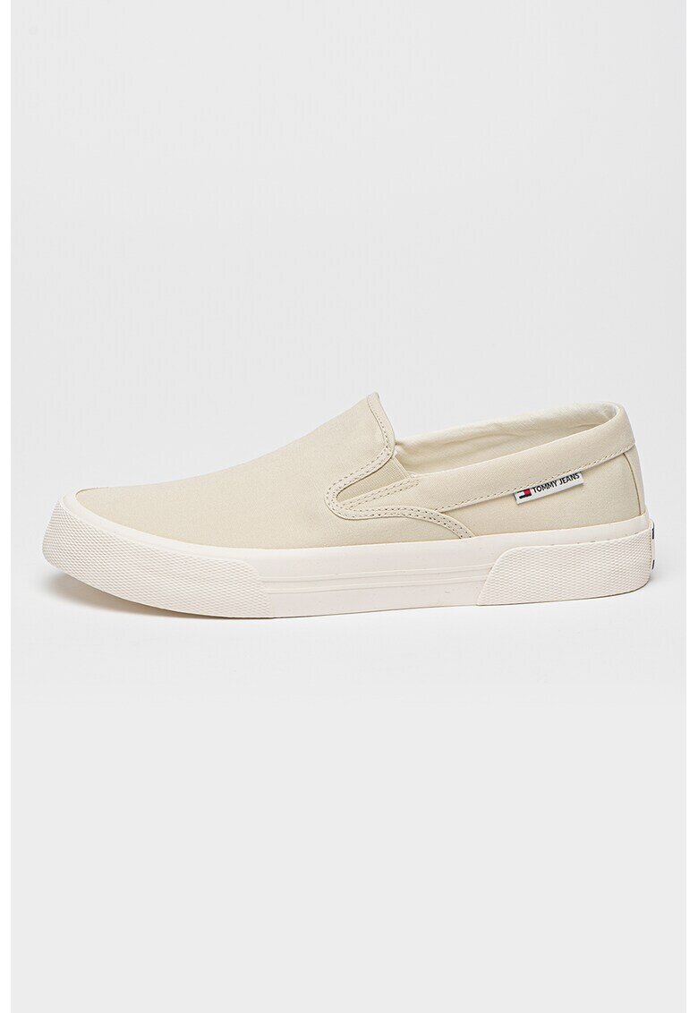 Tommy Jeans Tenisi slip-on din panza - Bej deschis