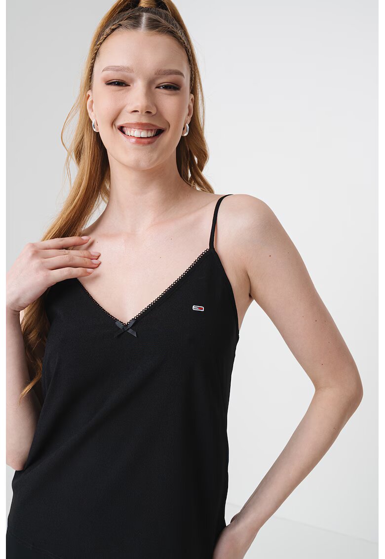 Tommy Jeans Top lejer cu logo discret