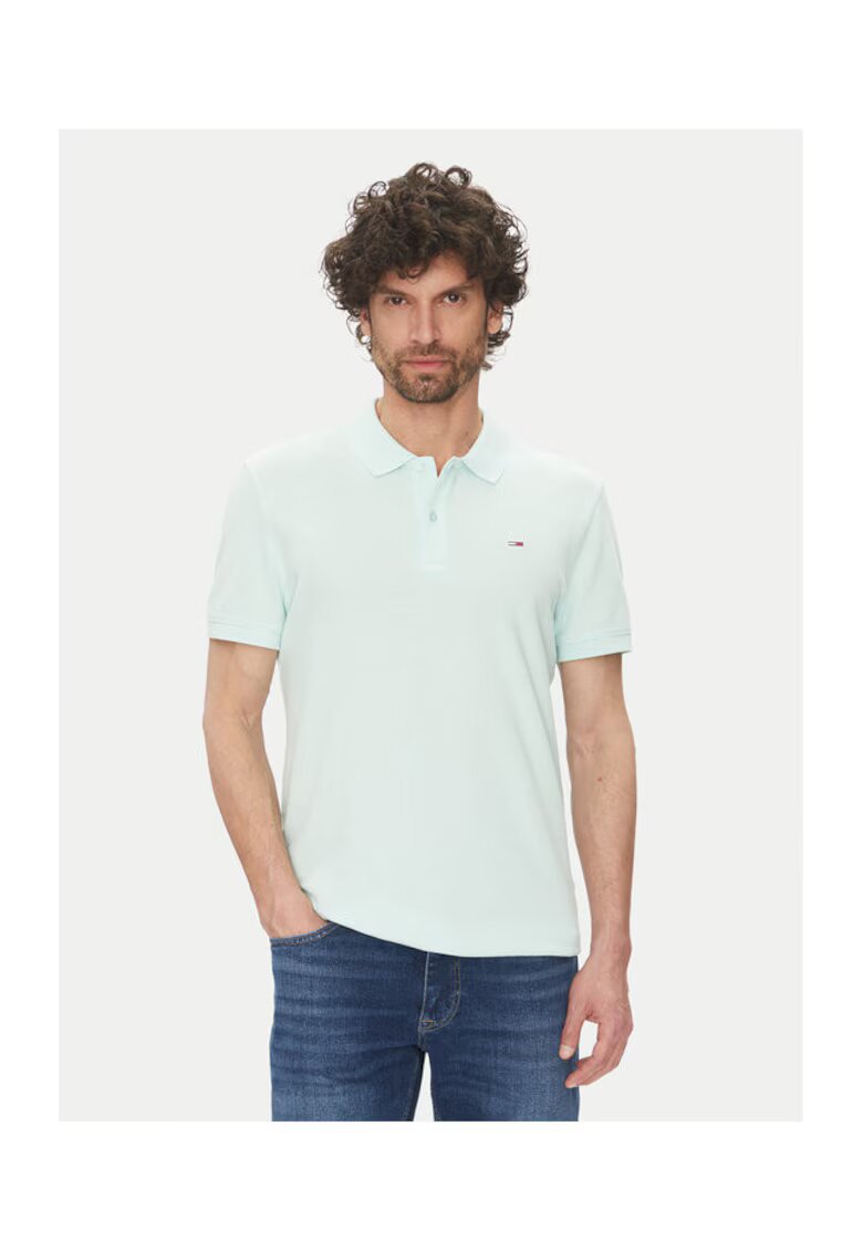 Tommy Jeans Tricou barbati - verde - 100% bumbac