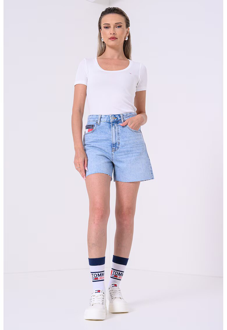 Tommy Jeans Tricou din amestec de modal - Alb