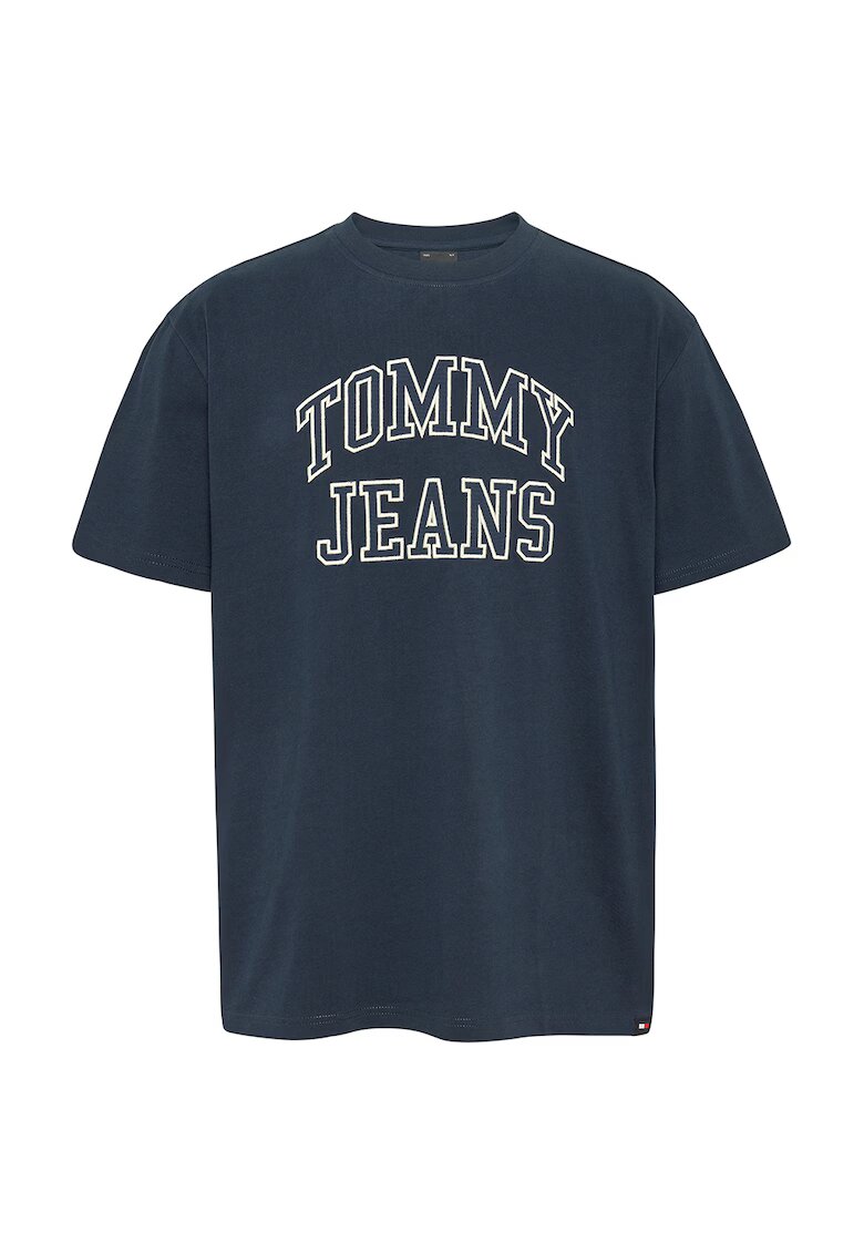 Tommy Jeans Tricou lejer cu logo - Albastru inchis