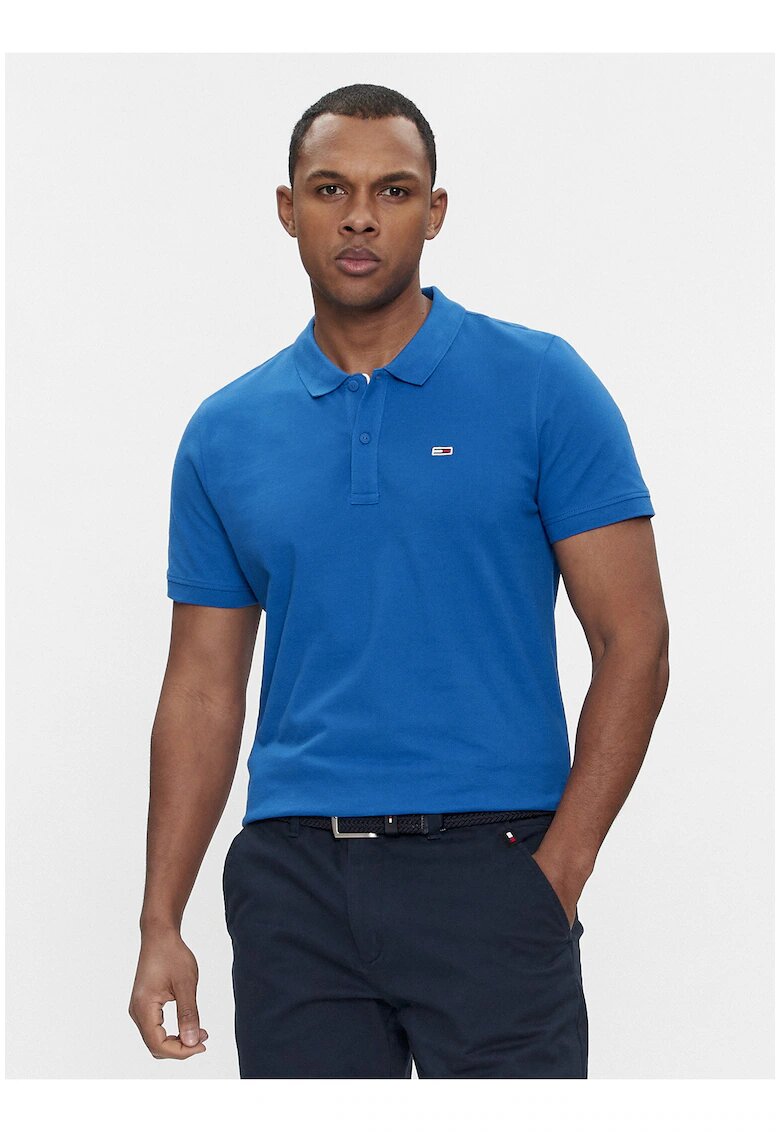 Tommy Jeans Tricou Polo din bumbac cu logo mic