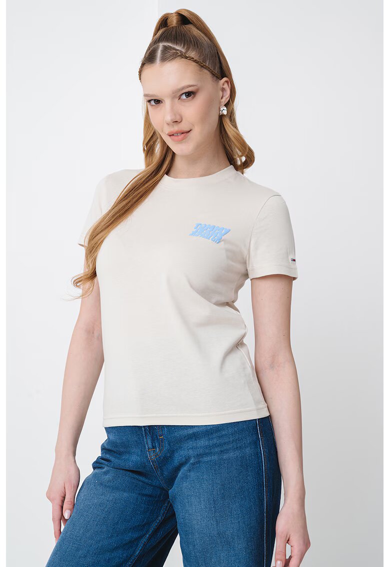 Tommy Jeans Tricou regular fit din bumbac Bubble