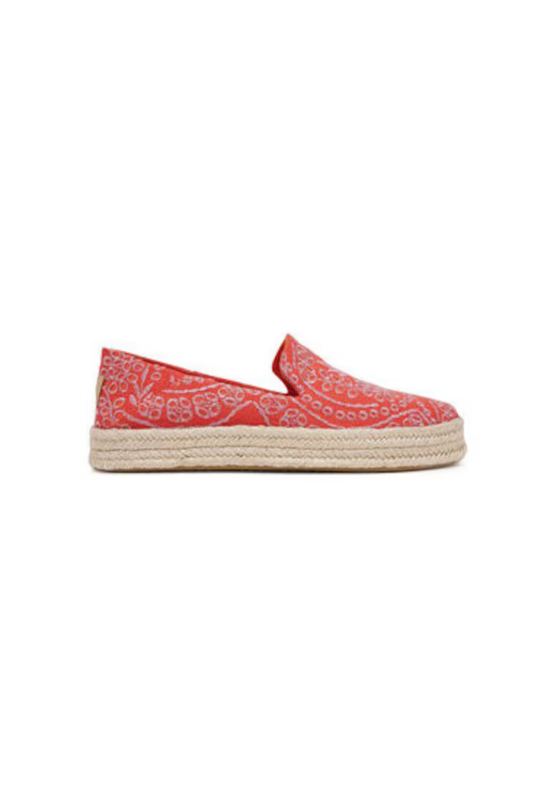 TOMS Espadrile dama 10021871 - Textil - Rosu