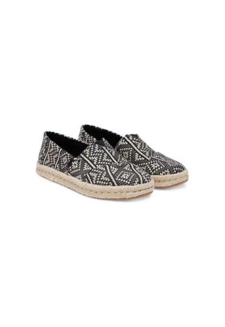 TOMS Espadrile dama 10021886 - Textil - Negru