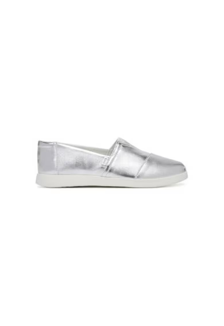 TOMS Mocasini dama 10021745 - Piele naturala - Argintiu