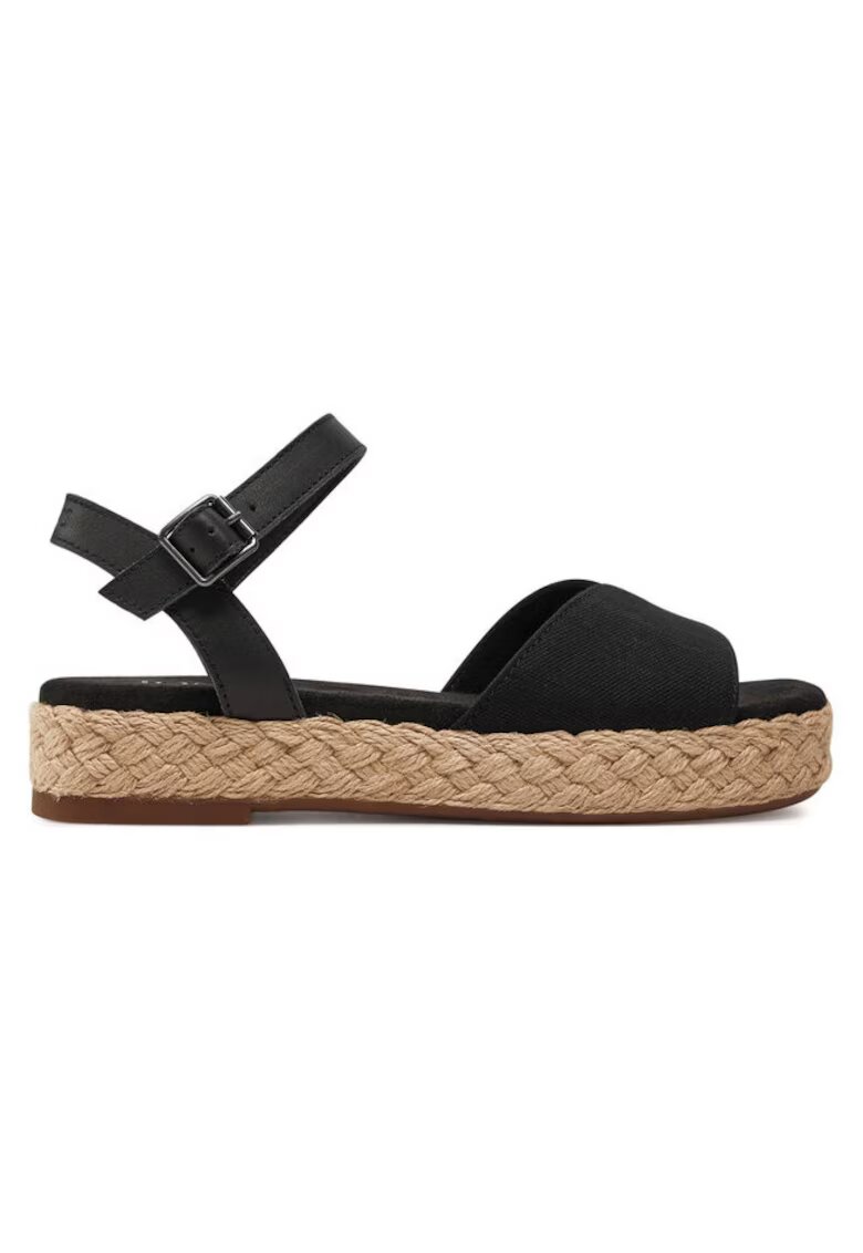 TOMS Sandale dama 303521059 - Piele naturala/Textil - Negru