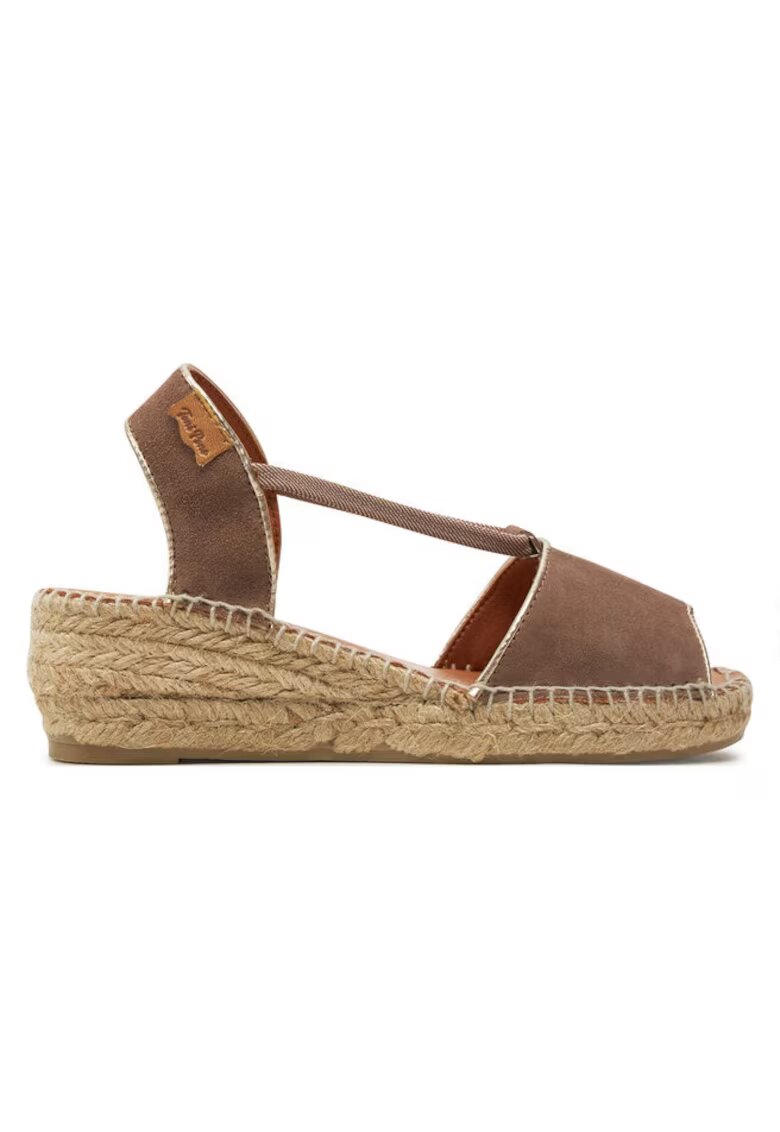 Toni Pons Sandale dama 303680541 - Piele intoarsa - Maro