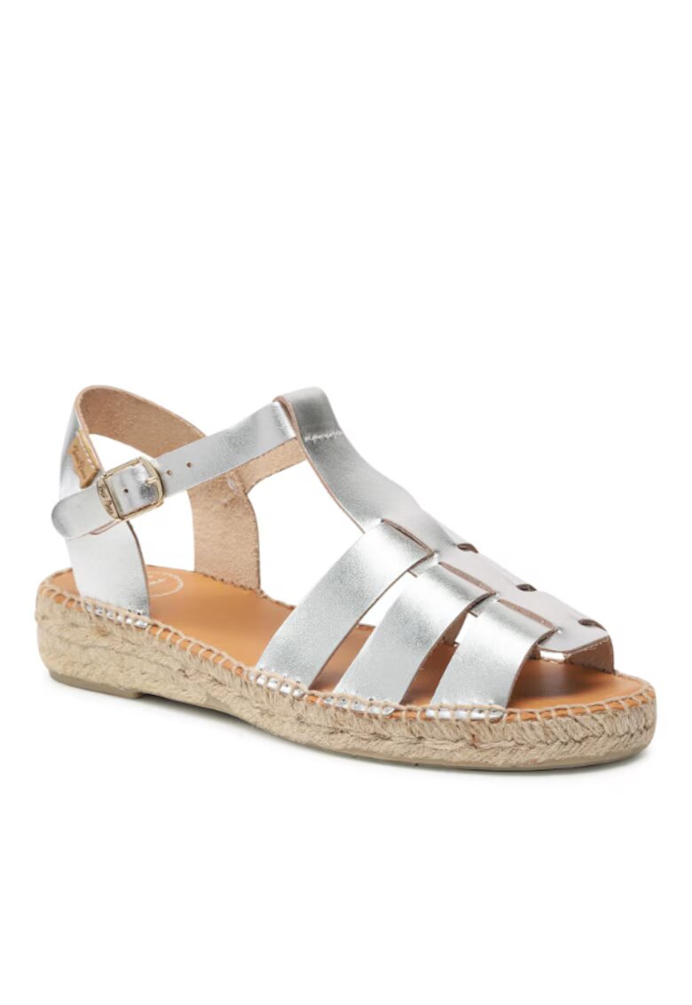 Toni Pons Sandale dama Piele naturala - 302774425 - Argintiu
