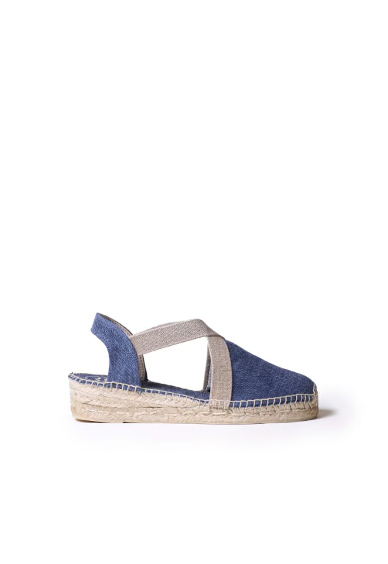 Toni Pons Sandale tip espadrile din bumbac Verdi-V - - Albastru