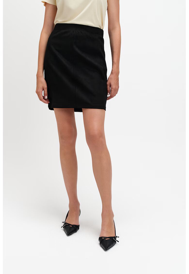 Top Secret Fusta mini dreapta - Negru