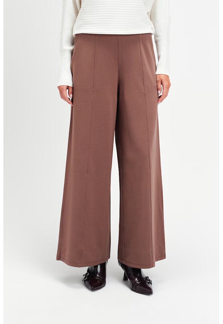 Top Secret Pantaloni cu croiala ampla si talie ajustabila - Caramel