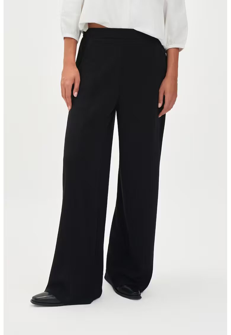 Top Secret Pantaloni uni cu croiala ampla - Negru