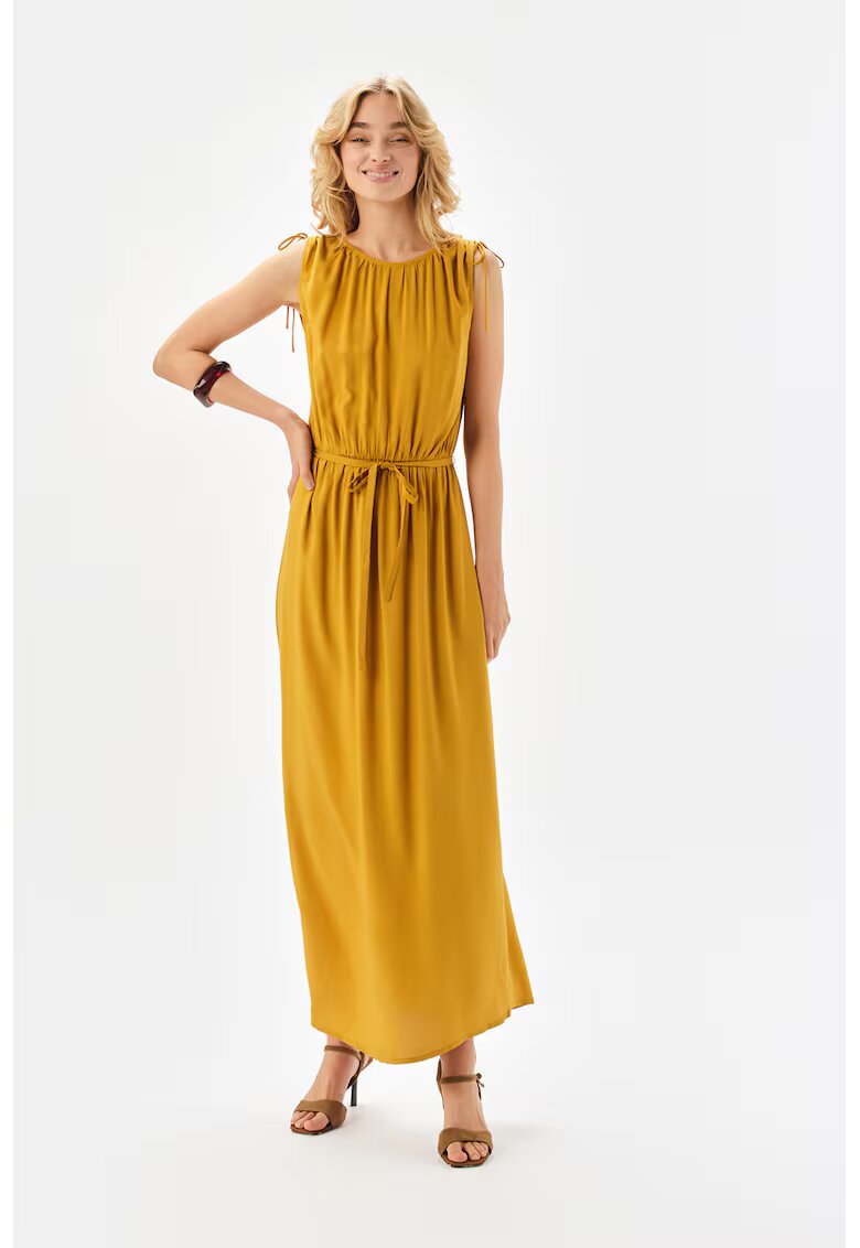 Top Secret Rochie cu cordon in talie - Galben mustar