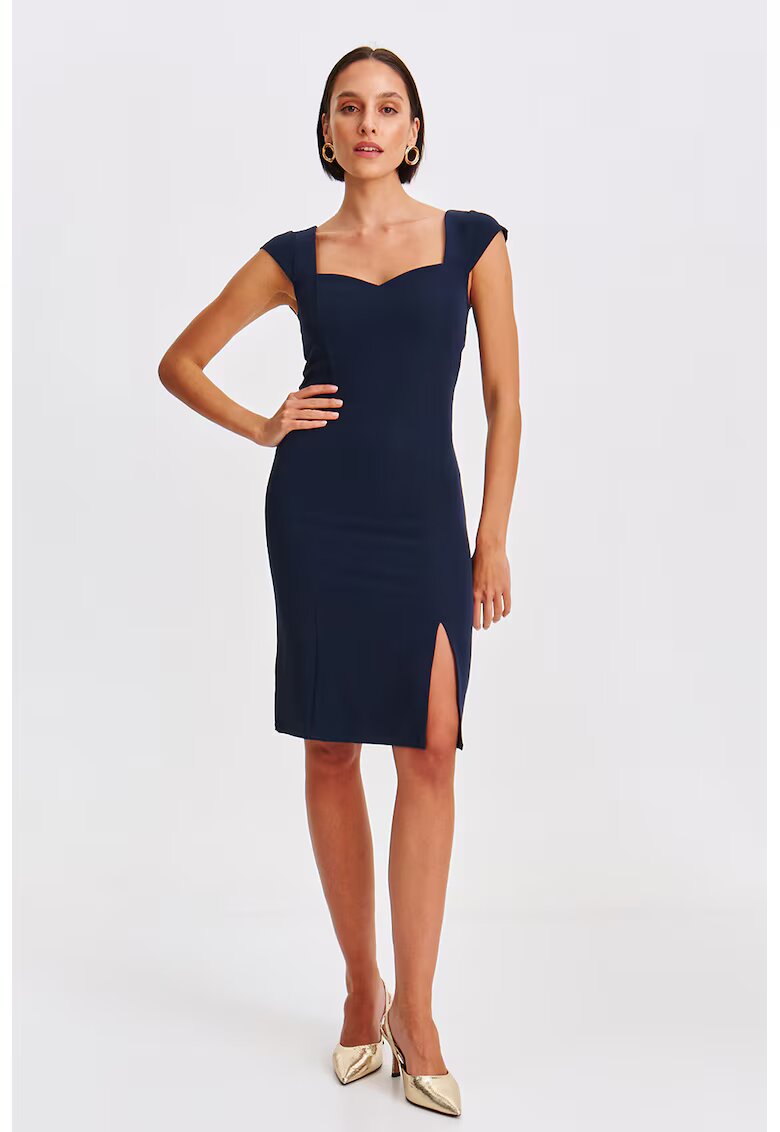 Top Secret Rochie scurta cambrata - Bleumarin