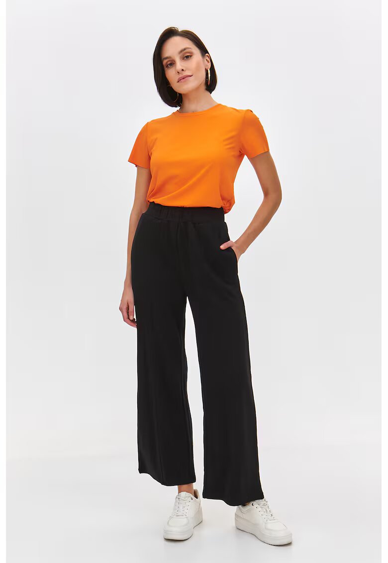 Top Secret Top Secred - Pantaloni cu croiala ampla si talie inalta - Negru