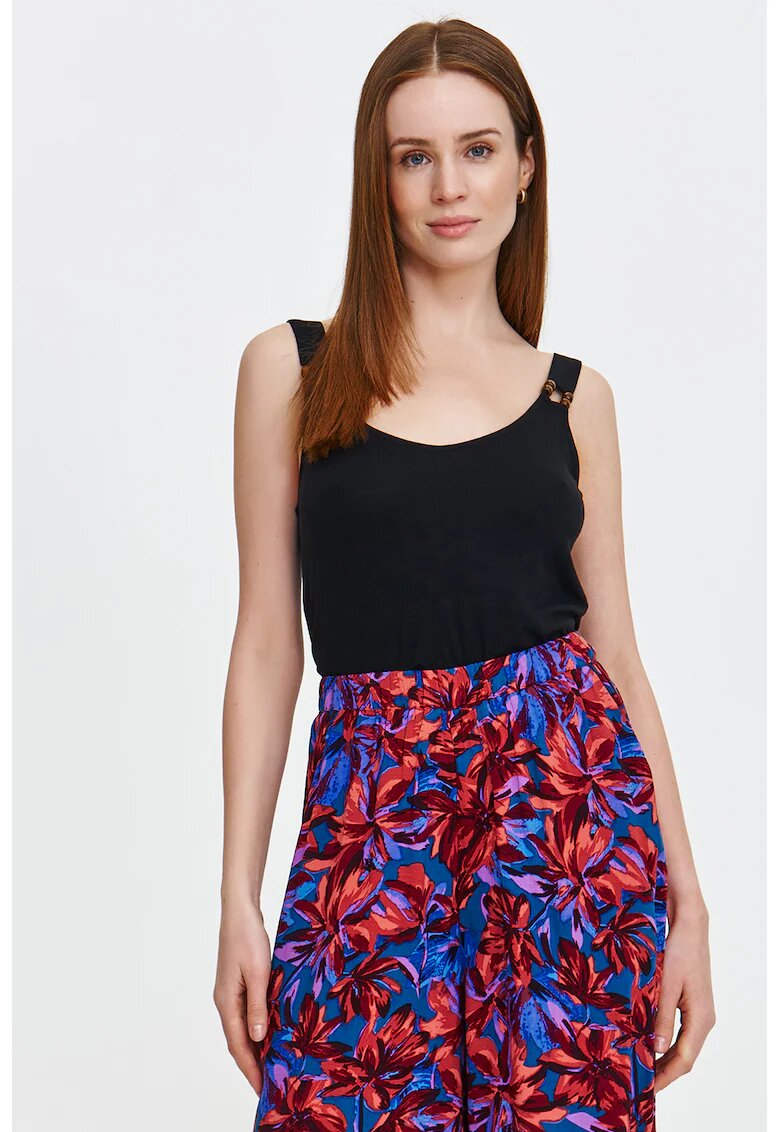 Top Secret Top uni cu margele - Negru