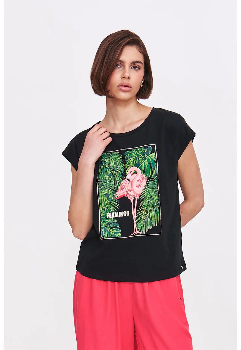 Top Secret Tricou cu decolteu rotund - Negru