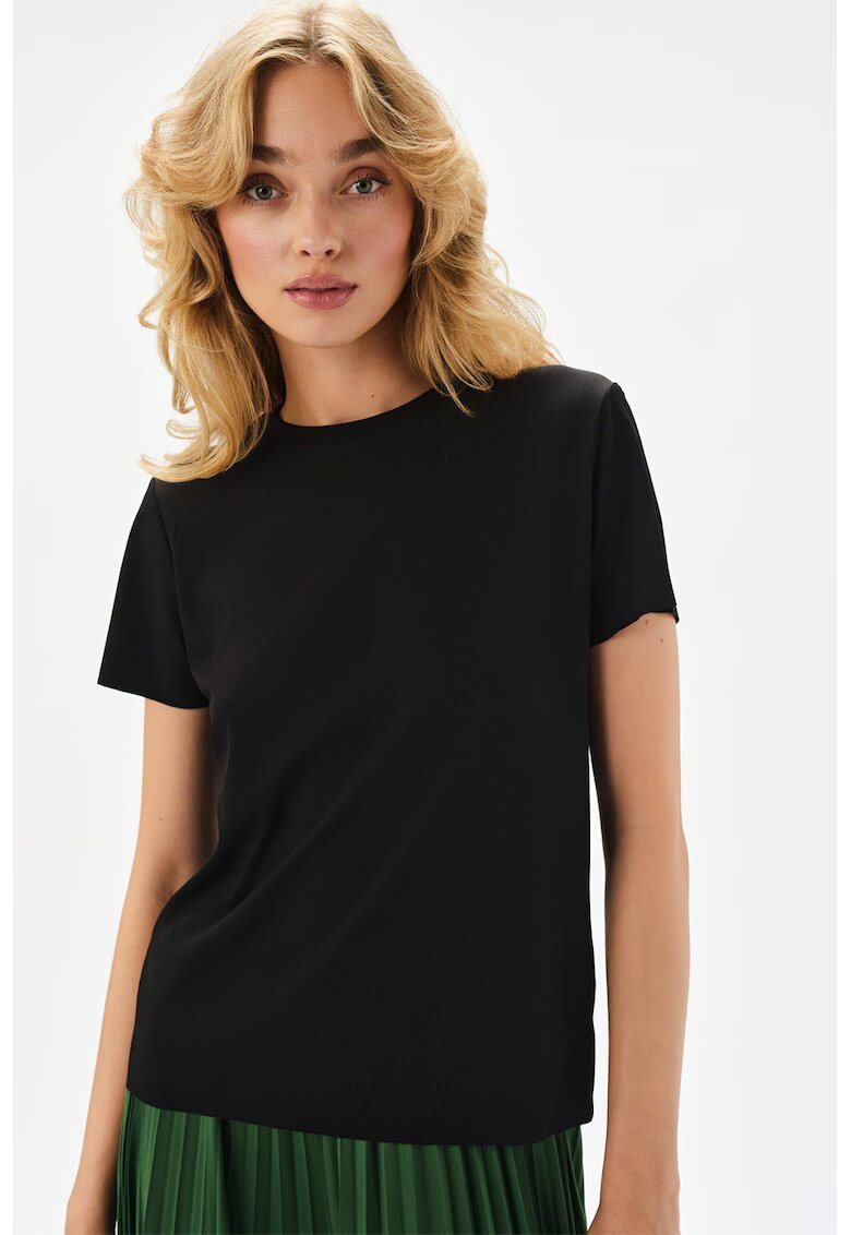 Top Secret Tricou din bumbac cu maneci scurte - Negru