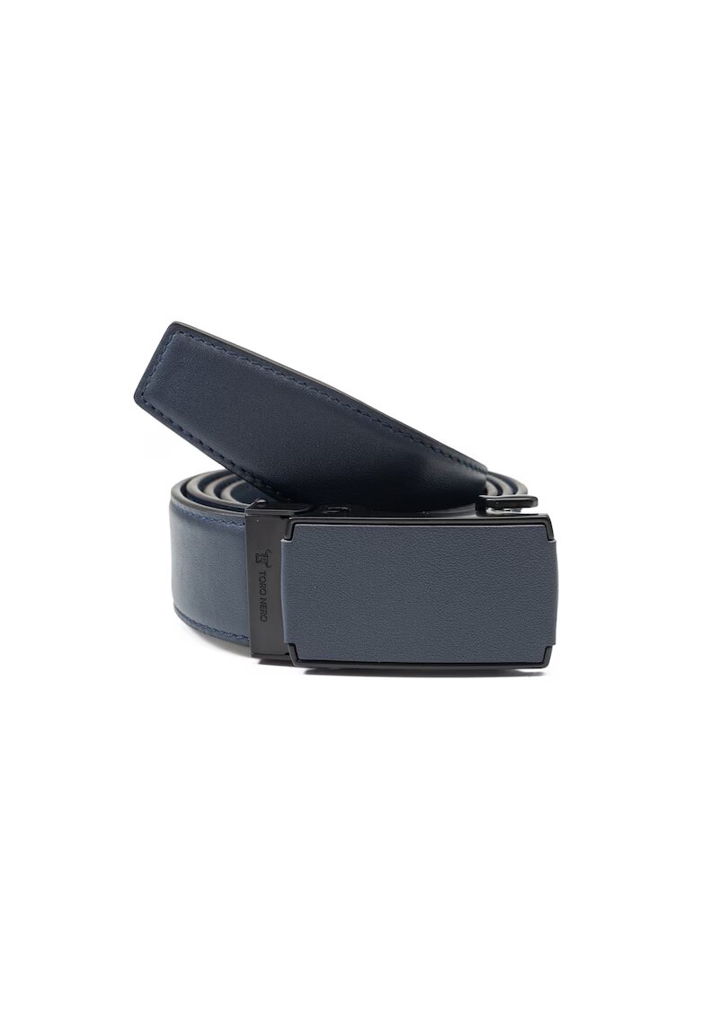 Toro Nero Curea barbati - piele naturala - bleumarin - Moderny 120cm