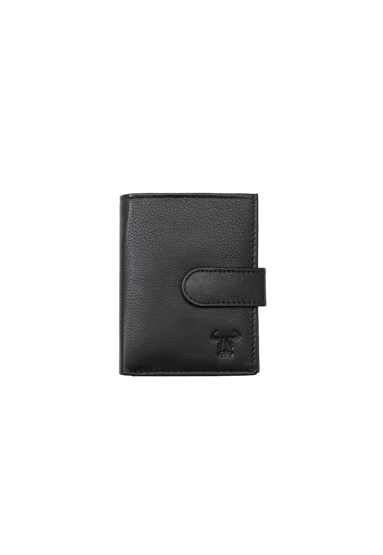 Toro Nero Port-card barbati Piele naturala - Negru
