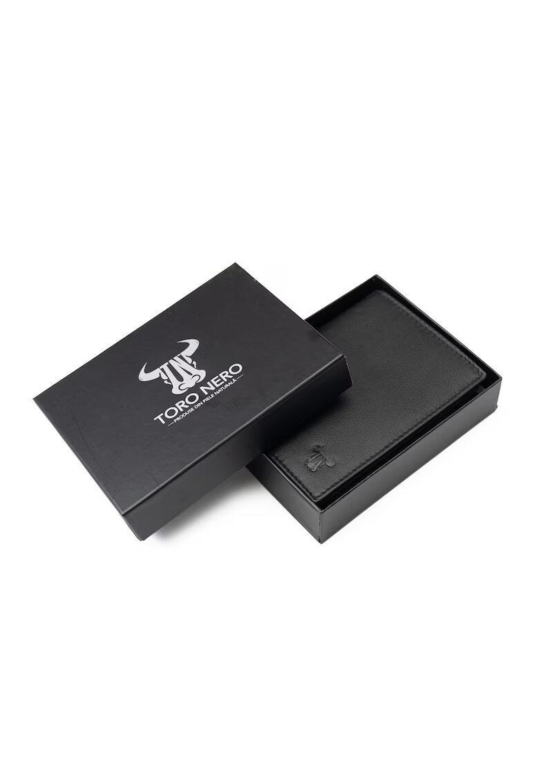 Toro Nero Portofel barbati din piele naturala negru Veres - protectie RFID