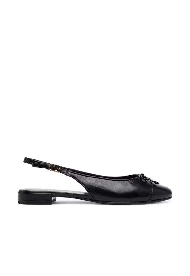 Tory Burch Balerini dama din piele naturala - negru