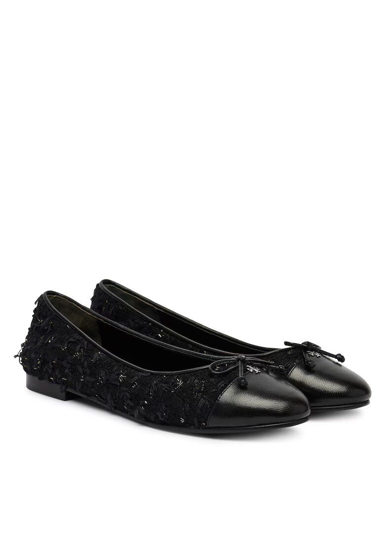 Tory Burch Balerini dama - textil - negru/bleumarin